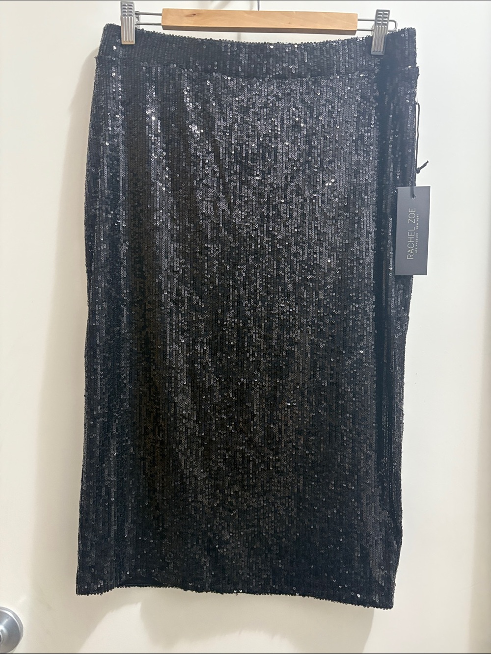 Rachel Zoe Black Sequin Pencil Skirt - Evening Sparkle
